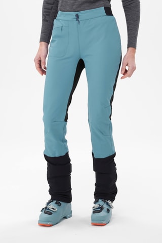 Pantaloni in pile Pierra - Petrolio e nero