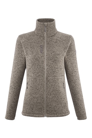 Giacca in pile Tribeni - Grigio melange