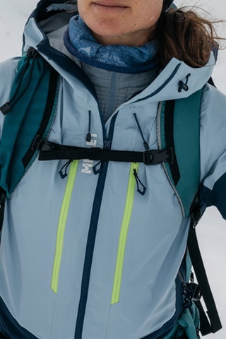 Giacca con cappuccio White - Blu