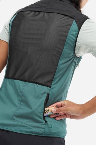 Gilet da trail Intense - Verde scuro e nero