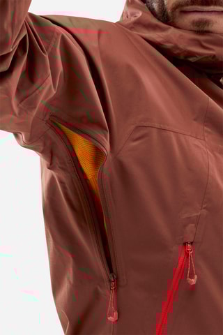 Giacca con cappuccio Fitz Roy - Rosso mattone