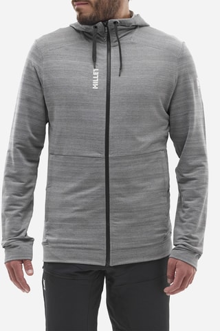 Giacca in pile con cappuccio Cimaï Light - Nero