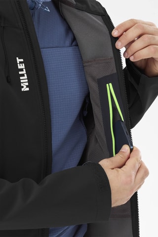 Giacca Softshell con cappuccio Absolute Shield - Nero