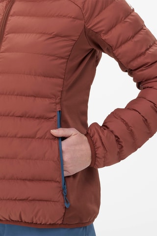 Piumino da trekking con cappuccio Fitz Roy Warm - Marrone