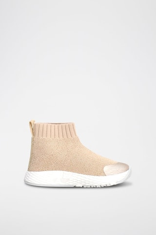 Tennis-chaussettes - Beige chiné