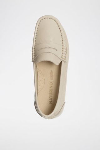 Leren Mocassins Beige
