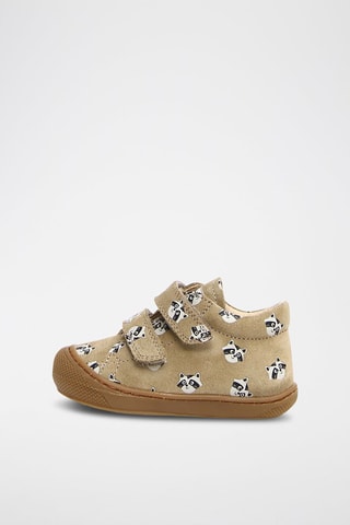Sneakers montantes en nubuck - Taupe
