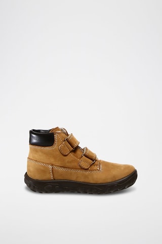 Lakleren Enkellaarzen Toc - Camel