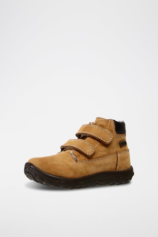 Lakleren Enkellaarzen Toc - Camel