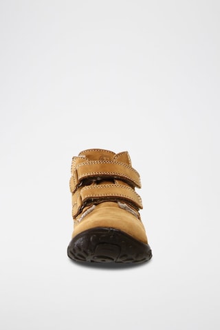 Lakleren Enkellaarzen Toc - Camel