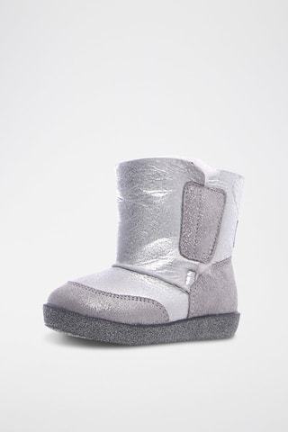 Bottines fourrées en nubuck Carl - Argenté