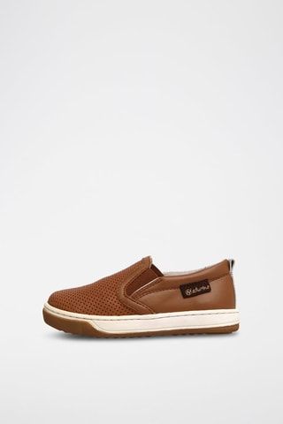 Slip-on en cuir - Camel