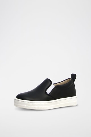 Slip-on en cuir Noir