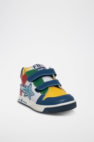 Leren Sneakers Petrolblauw