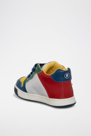 Leren Sneakers Petrolblauw