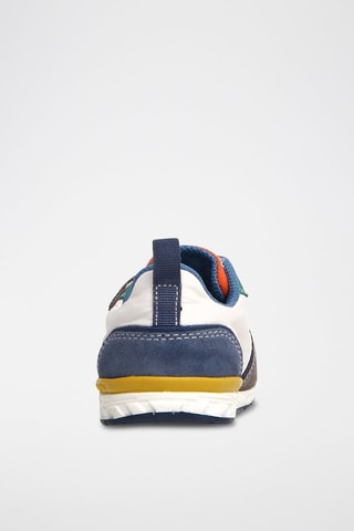 Leren Sneakers Grijs en Wit