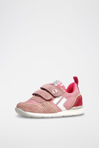 Baskets en cuir - Rose et fuchsia