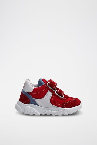 Kalfsleren Sneakers Rood