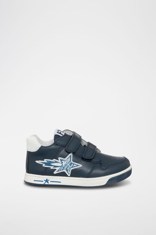 Baskets en cuir - Bleu