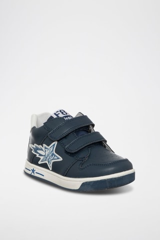 Baskets en cuir - Bleu