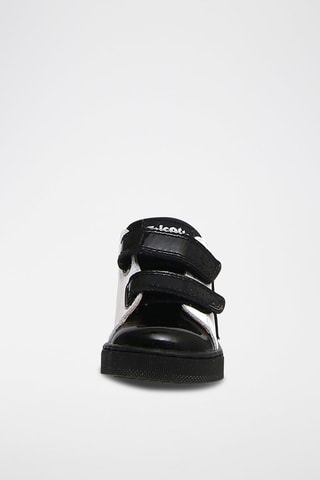 Leren Sneakers Ecru en Zwart