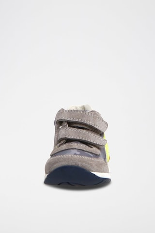 Baskets montantes en cuir - Gris