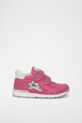 Baskets montantes en cuir - Fuchsia