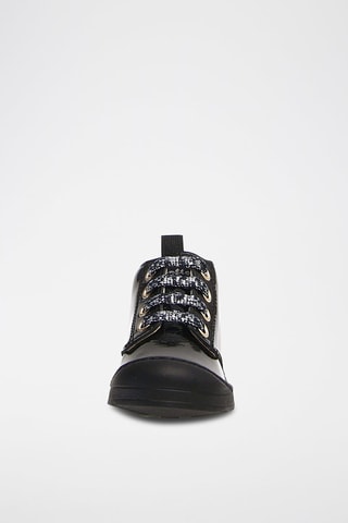 Baskets en cuir verni - Noir