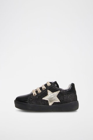 Leren Sneakers -Zwart