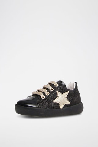 Leren Sneakers -Zwart