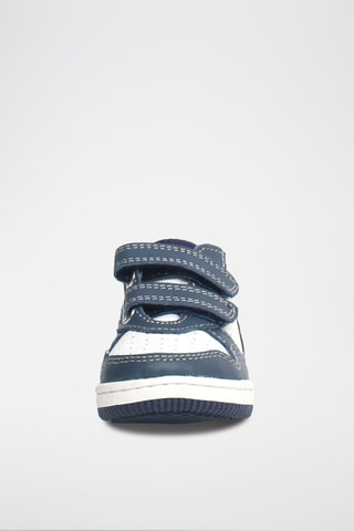 Leren Sneakers Bounce - Marineblauw en Wit