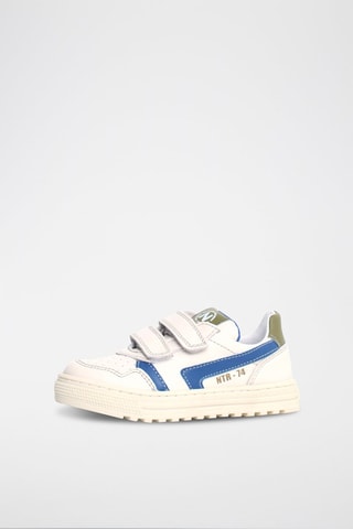 Leren Sneakers Ceonia - Ecru en Blauw