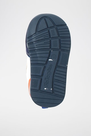 Leren Sneakers Hack - Marineblauw en Wit