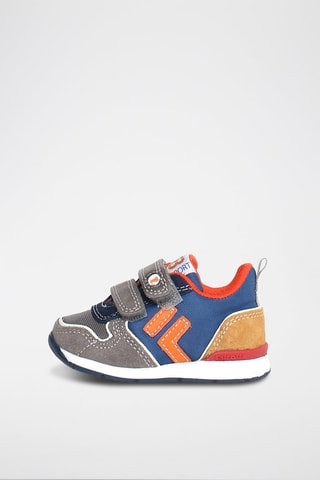 Leren Sneakers Hack - Donkergrijs en Marineblauw