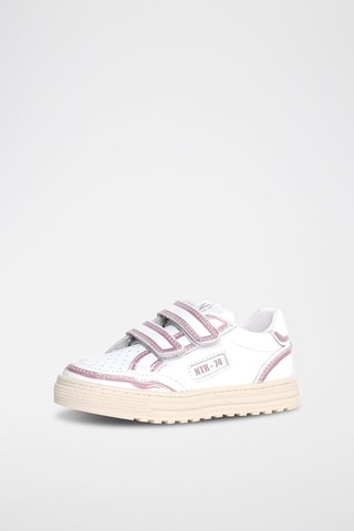 Baskets en cuir Ariton - Blanc et rose