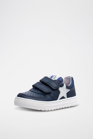 Baskets en cuir - Bleu marine