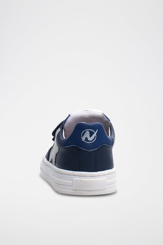 Baskets en cuir - Bleu marine