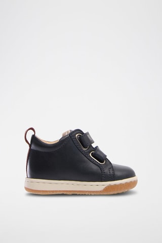 Baskets montantes en cuir Haley - Bleu foncé