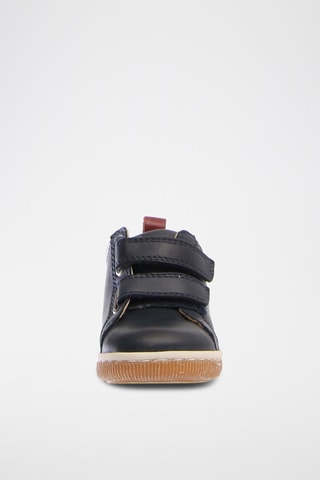 Baskets montantes en cuir Haley - Bleu foncé