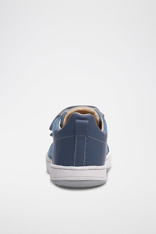 Leren Sneakers Caleb - Donkerblauw