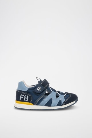 Leren Sneakers - Marineblauw