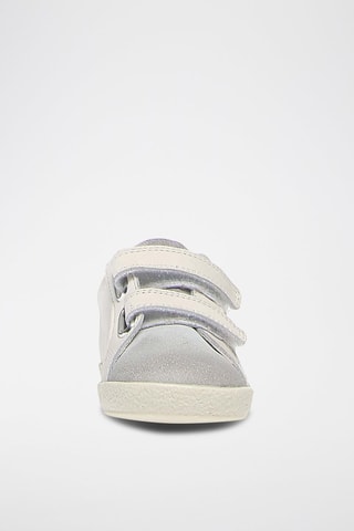 Baskets en cuir - Blanc et jaune