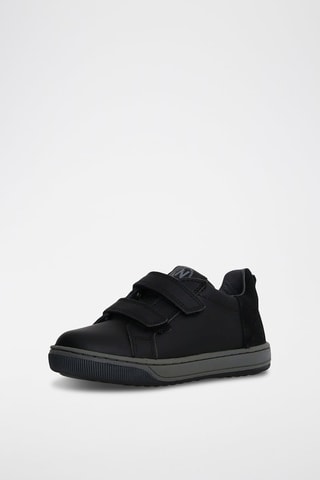 Zapatillas de piel bovina Caleb - Negro