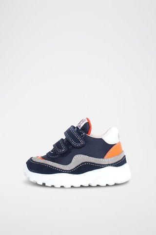Baskets en nubuck Amantea - Bleu marine