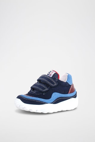 Baskets en nubuck Amantea - Bleu marine