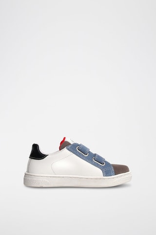 Baskets en cuir Pinn - Gris et blanc