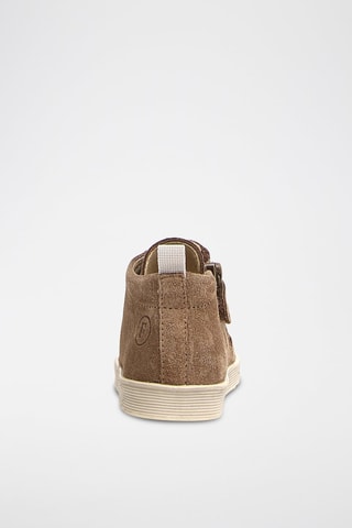 Baskets montantes en nubuck Eart - Taupe