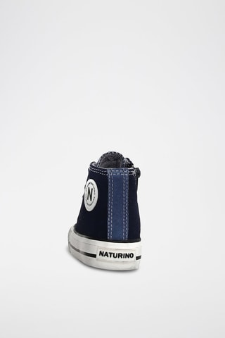 Baskets montantes en cuir Ylfas - Bleu marine