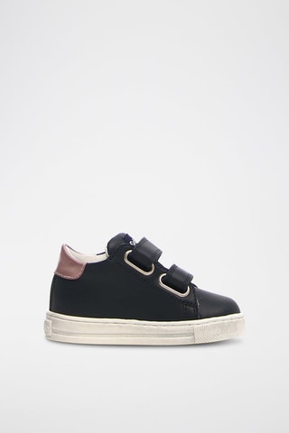 Baskets en cuir Corrason - Bleu marine