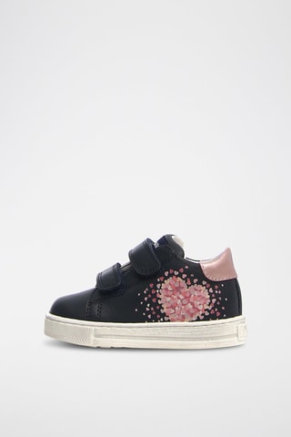 Baskets en cuir Corrason - Bleu marine